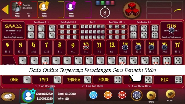 Dadu Online Terpercaya Petualangan Seru Bermain Sicbo